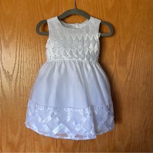 American Princess White Formal Kids Dress